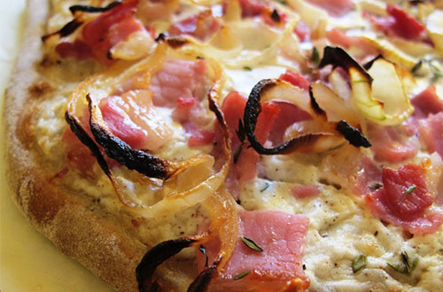Bacon and Caramelized Onion Topping