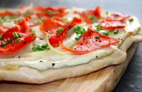 Salmon and Prawn Topping